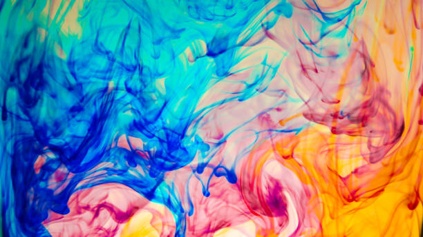istock Abstract Colourful Paint in Water Background 884887822