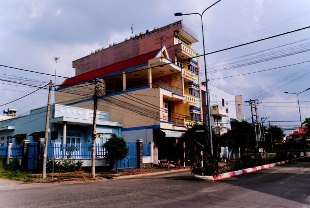 istock Street scene, Trang Bom, Vietnam 884923330