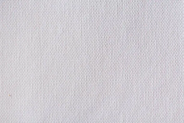 Photo of White canvas texture close-up