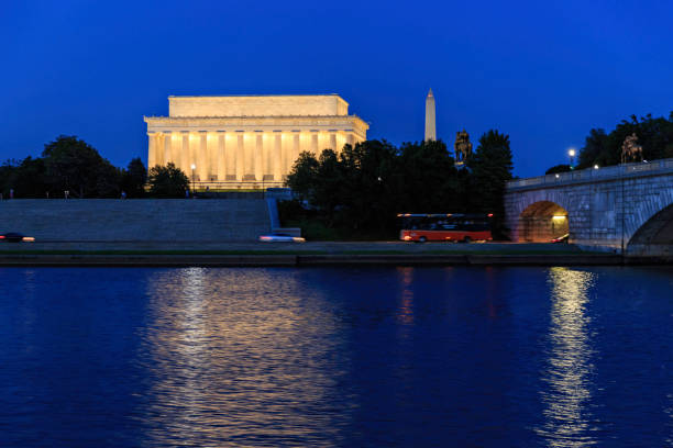 istock Lincoln Memorial at Dusk from Potomac River 884993206