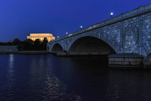 istock Lincoln Memorial at Dusk from Potomac River 884993240