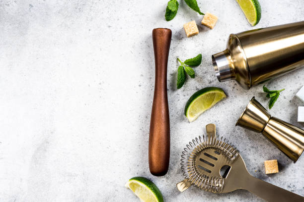 istock Ingredients for making drinks and cocktails 884996140