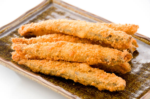 istock Japanese food, Shishamo fried, deep fried fish capelin 885003428