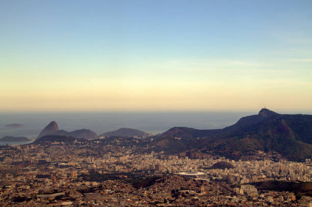 Aerial view of Rio de Janeiro, Brazil stock photo