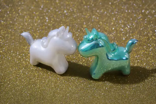 Two White Horses, Christmas ornaments.