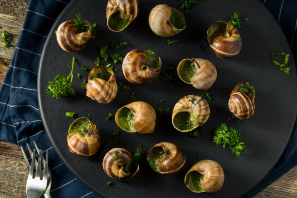 istock Fancy French Hot Escargot Appetizer 885046316