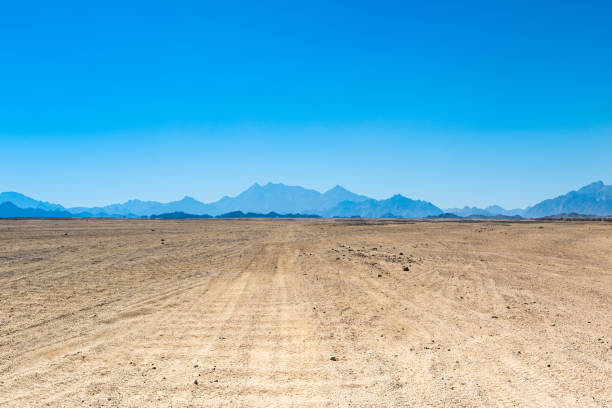 Landscape of the Arabian desert stock photo