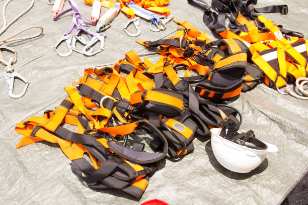 istock safety equipment on floor 885117346