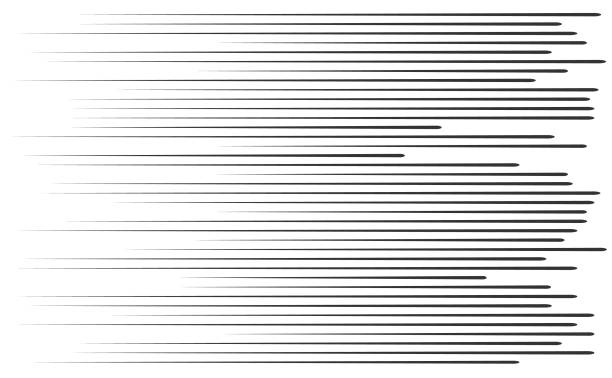 Vector illustrator Fast speed lines moving in left direction. striped stock illustrations