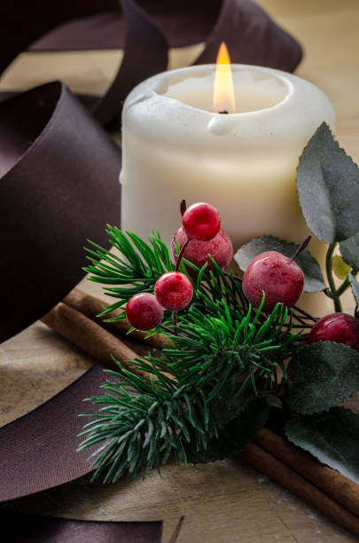 istock candle and ribbon for gifts 885181618
