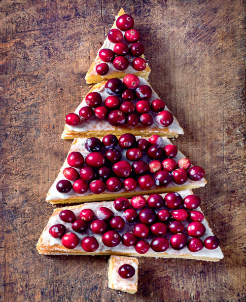 istock Christmas dessert with fresh berries 885221892