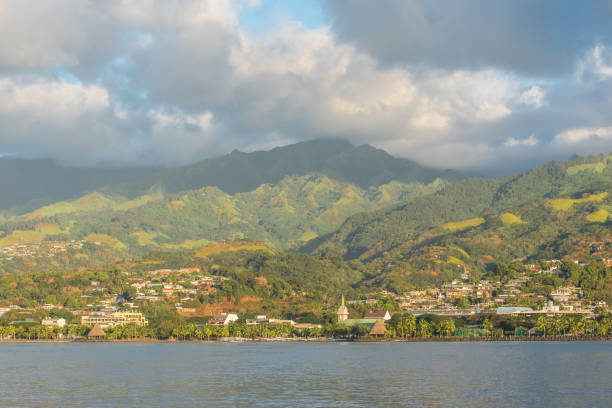 istock Papeete in Tahiti, beautiful panorama 885222046