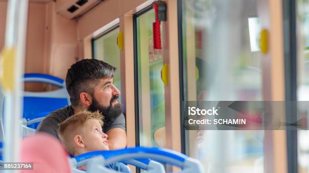 Father And Son Happy And Excited Together For The Trip To Kuala Lumpur Making A City Tour Holiday Vacation Traveling Abroad Concept Copy Space Stock Photo - Download Image Now