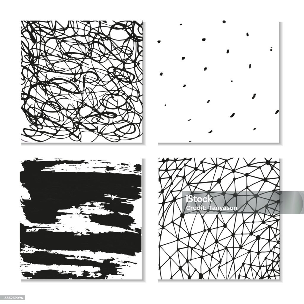 Texture Ink Drawing Ink Hand Drawn Textures Stock Illustration - Download Image Now ...