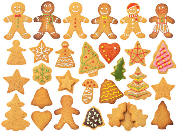 istock Christmas Gingerbread Isolated on White Background 885261532