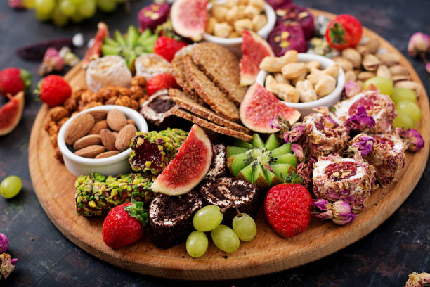 istock Mix fruits and nuts, healthy diet, Turkish sweets, eating lean. 885311500