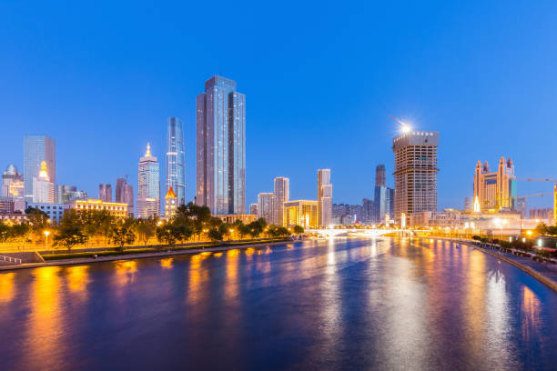 istock tianjin city night scene 885314358