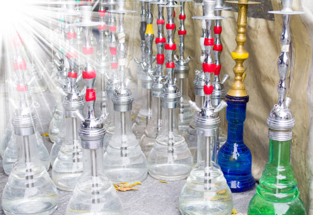 istock Hookahs on the floor in istanbul 885349248