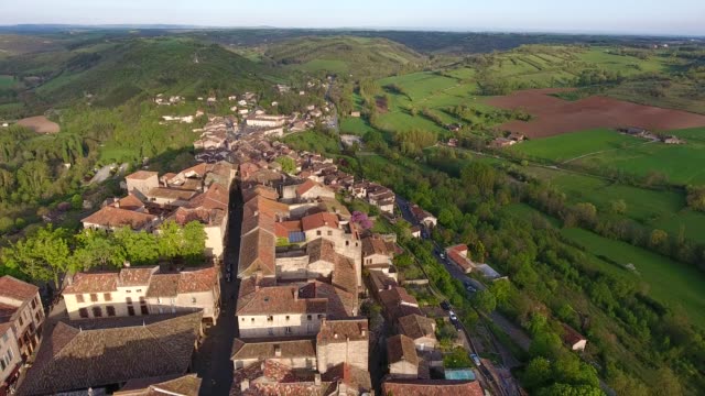 Sunset in Cordes sur Ciel, a french small medieval city