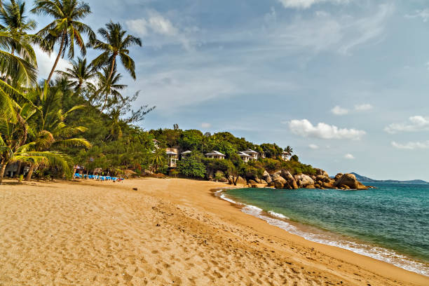 istock tropical Paradise island. beach landscape 885382540