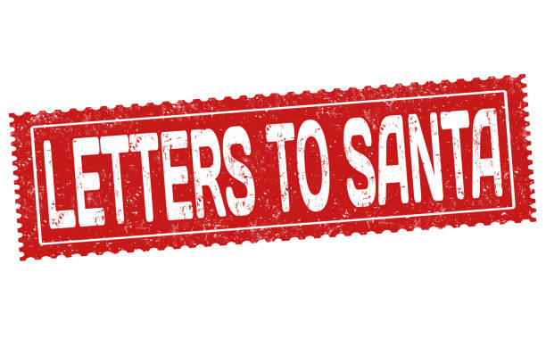 Letters to Santa grunge rubber stamp Letters to Santa grunge rubber stamp on white background, vector illustration santa letter stock illustrations