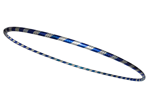 The hula Hoop silver with blue