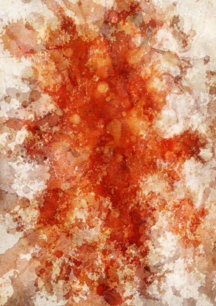 istock Abstract Acrylic Painting On Coarse Grain Linen Duck Canvas 885397556