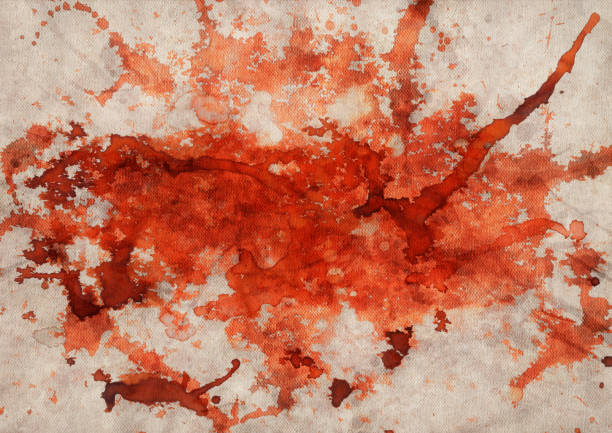 istock Abstract Acrylic Painting On Coarse Grain Linen Duck Canvas 885399890