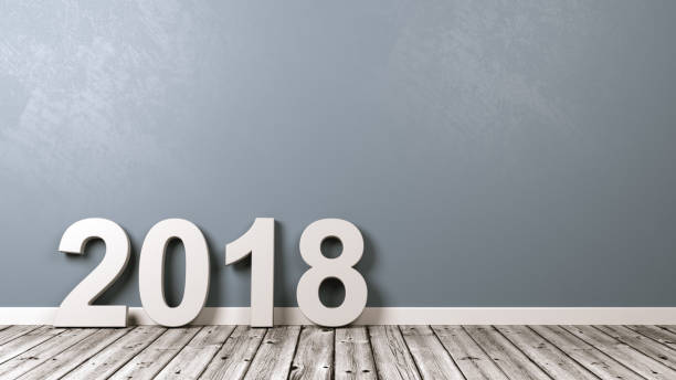 istock 2018 Number Text on Wooden Floor Against Wall 885409114