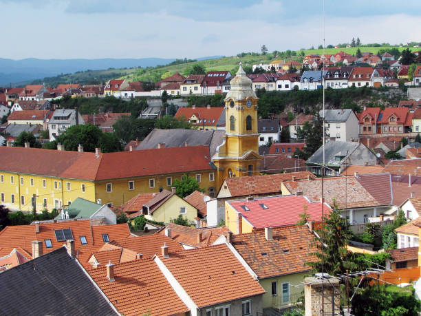 istock Panoramic view of old Eger, Hungary 885411972