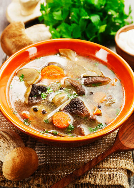 istock Homemade mushroom soup 885412444