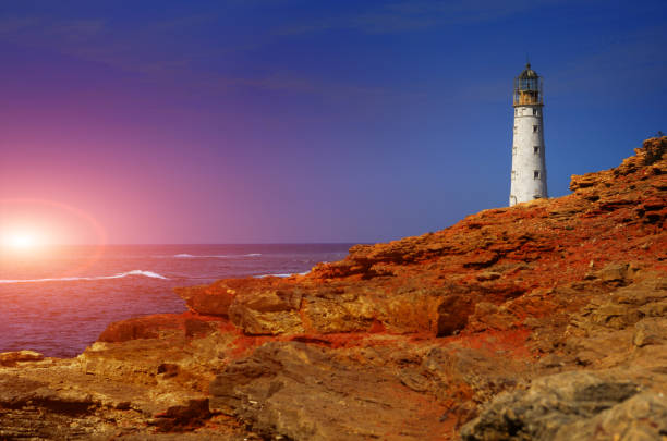 istock Lighthouse at cape Tarkhankut in Crimea Ukraine 885435868