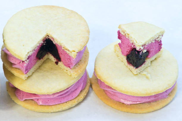 istock Homemade whoopie pies over white 885481898