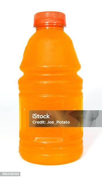 Orange Sports Drink Stock Photo - Download Image Now - Sport Drink, Bottle, Orange Color