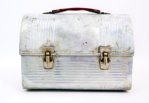 Vintage Lunchbox Stock Photo - Download Image Now - Lunch Box, Metal,  Silver Colored - iStock