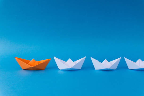 istock Paper Boats - Leadership Concept 885530928