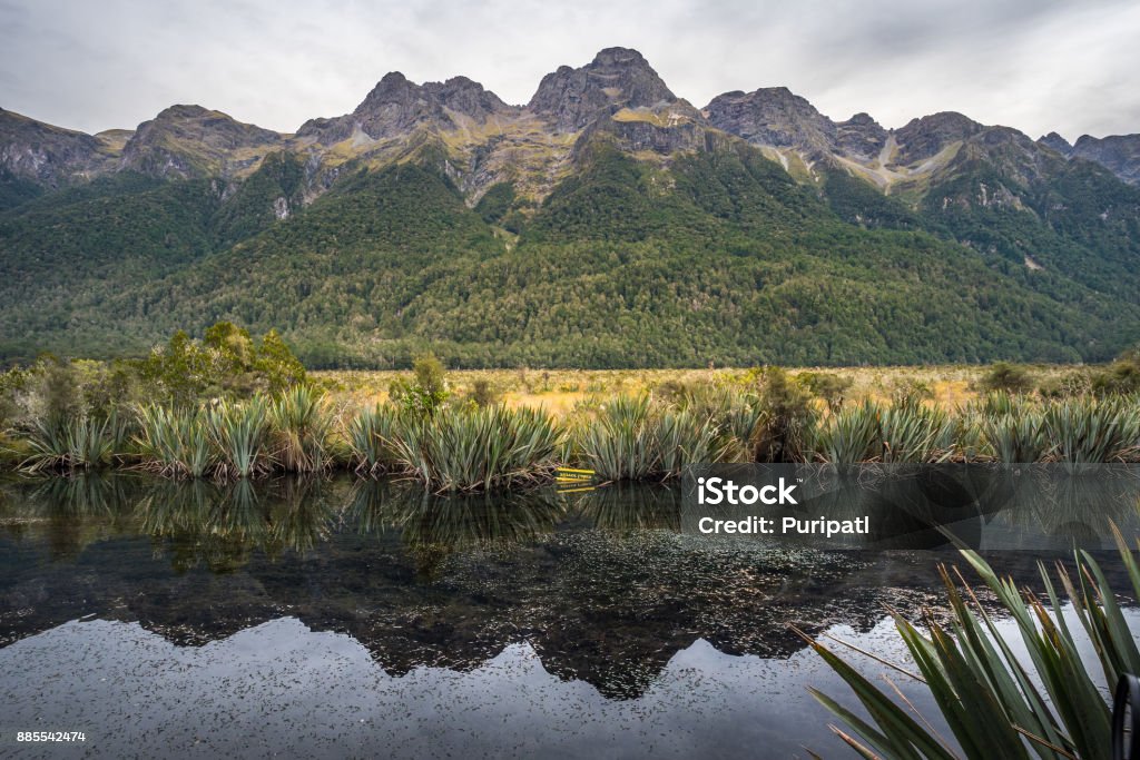 Lac Mirror, Nouvelle-Zélande - Photo de Angle de prise de vue libre de droits