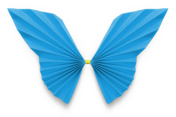 istock Blue butterfly of origami 885577334