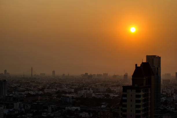 istock Sunset on Bangkok city, Thailand 885599714