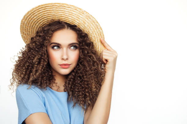 Beautiful girl wearing hat