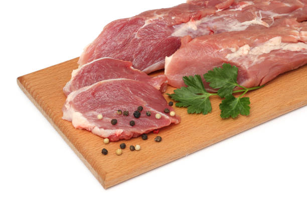 istock fresh raw meat isolated on white background 885616966
