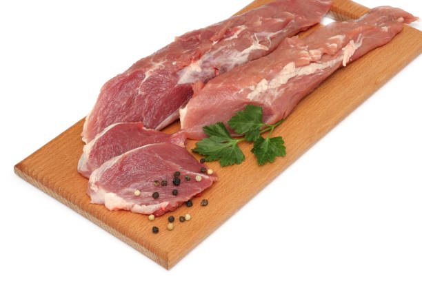 istock fresh raw meat isolated on white background 885617002