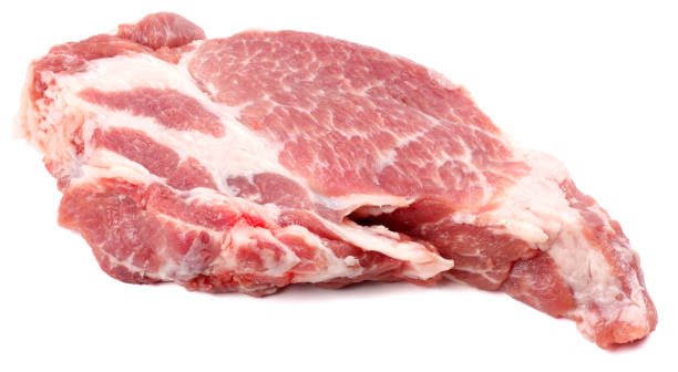 istock fresh raw meat isolated on white background 885617236