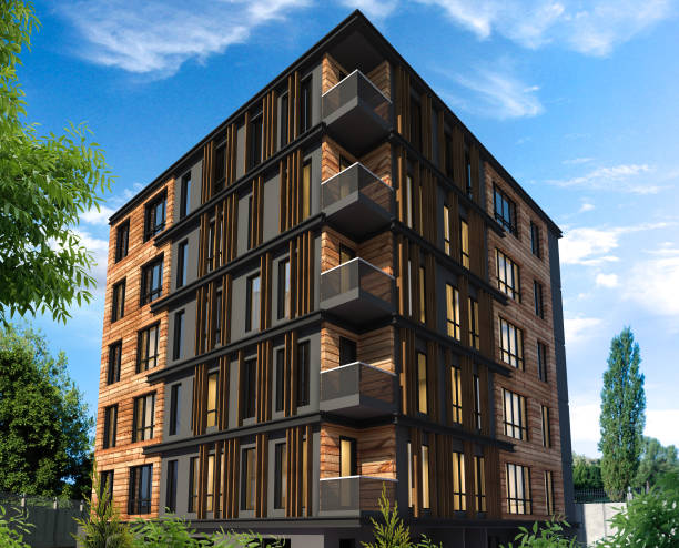 istock 3D render of building exterior 885650332
