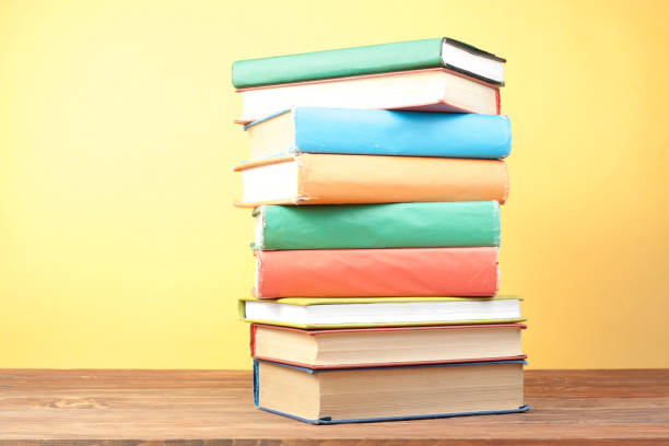 istock Stack of colorful books. Education background. Back to school. Copy space for text. 885650704