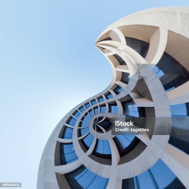 Looking At An Office Building Of Washington Dc Stock Photo - Download Image Now - Architecture, Abstract, Washington DC
