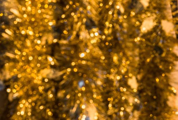 istock Golden festoon out of focus 885709156