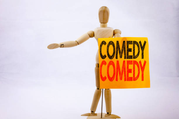istock Conceptual hand writing text caption inspiration showing Comedy Business concept for Stand Up Comedy Microphone written on sticky note sculpture background with space 885723606