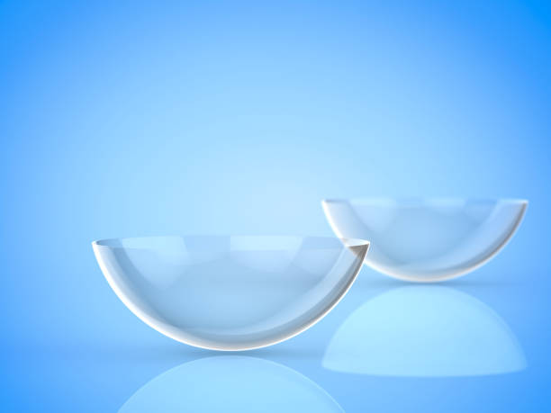 istock two pieces of contact lens 885726280