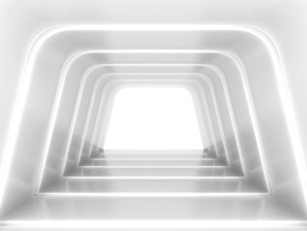istock Abstract futuristic tunnel 885731876